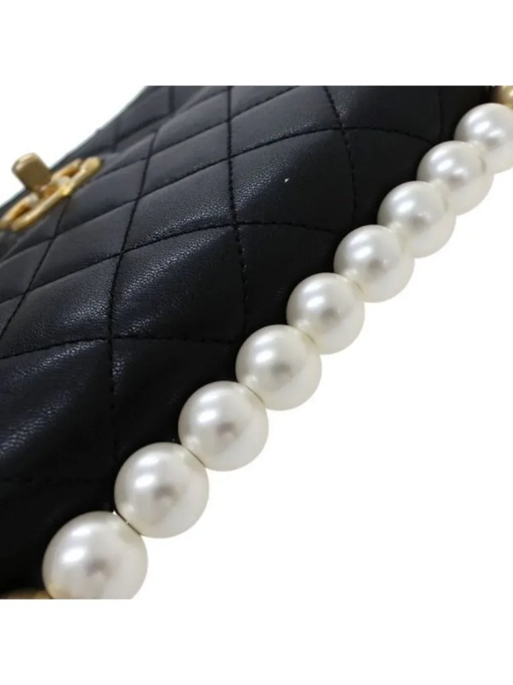 Chanel Quilted Pearl Chain